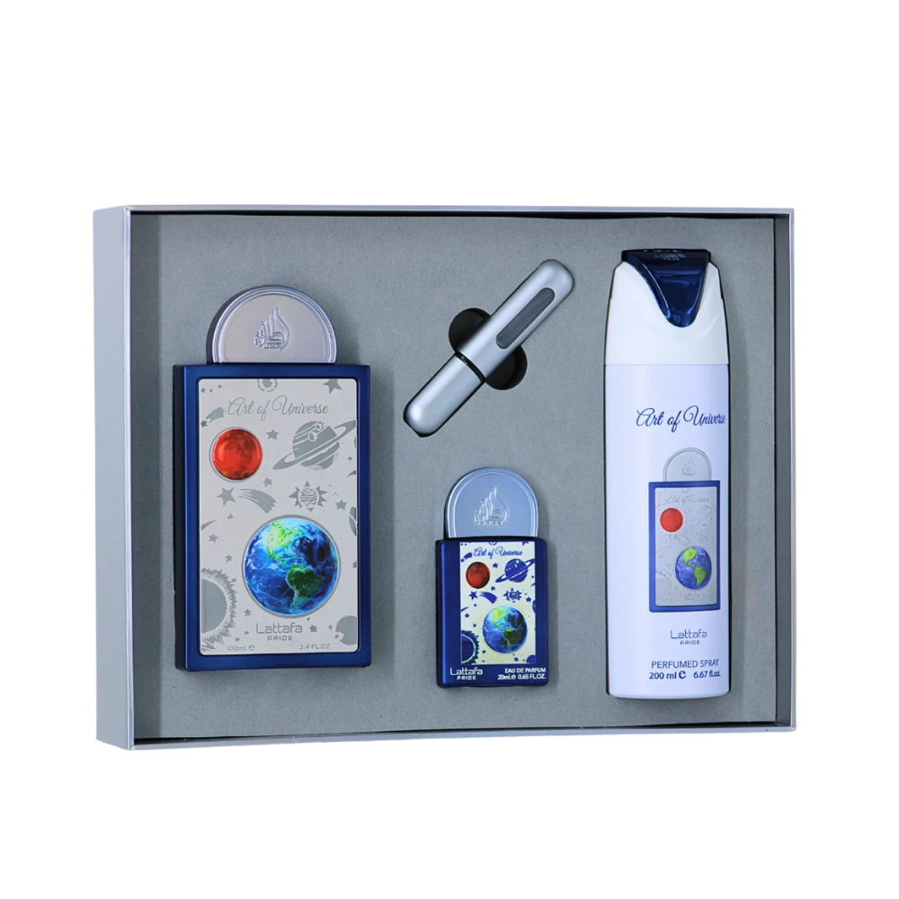 Lattafa Art of Universe 3-Piece Perfume Gift Set