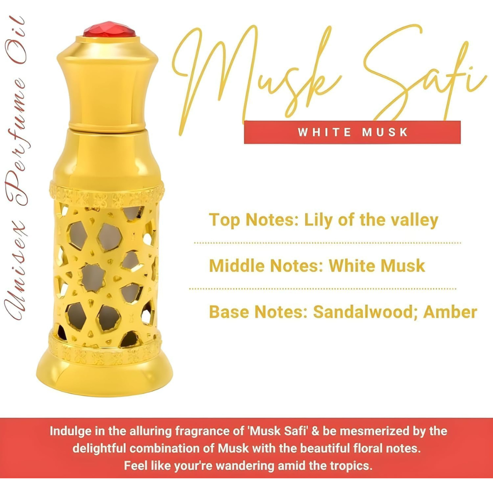 Naseem Musk Safi Perfume Oil, Arabic Perfume 6ML