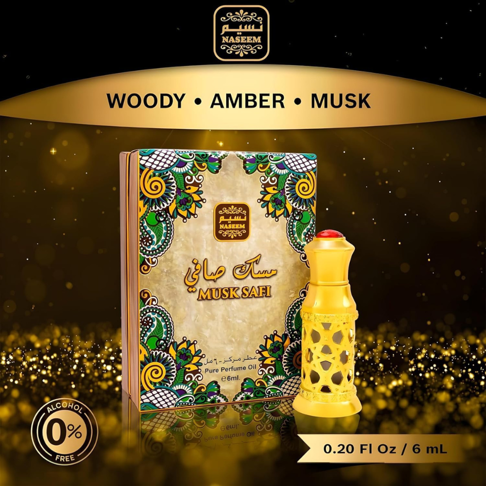 Naseem Musk Safi Perfume Oil, Arabic Perfume 6ML