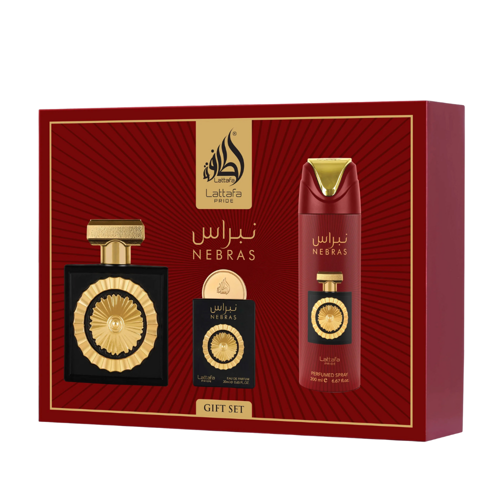 Lattafa Nebras 3-Piece Perfume Gift Set