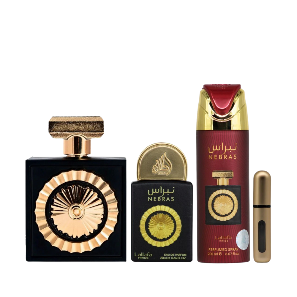 Lattafa Nebras 3-Piece Perfume Gift Set