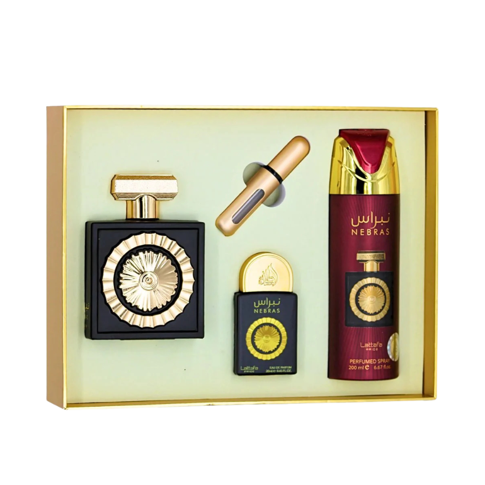 Lattafa Nebras 3-Piece Perfume Gift Set
