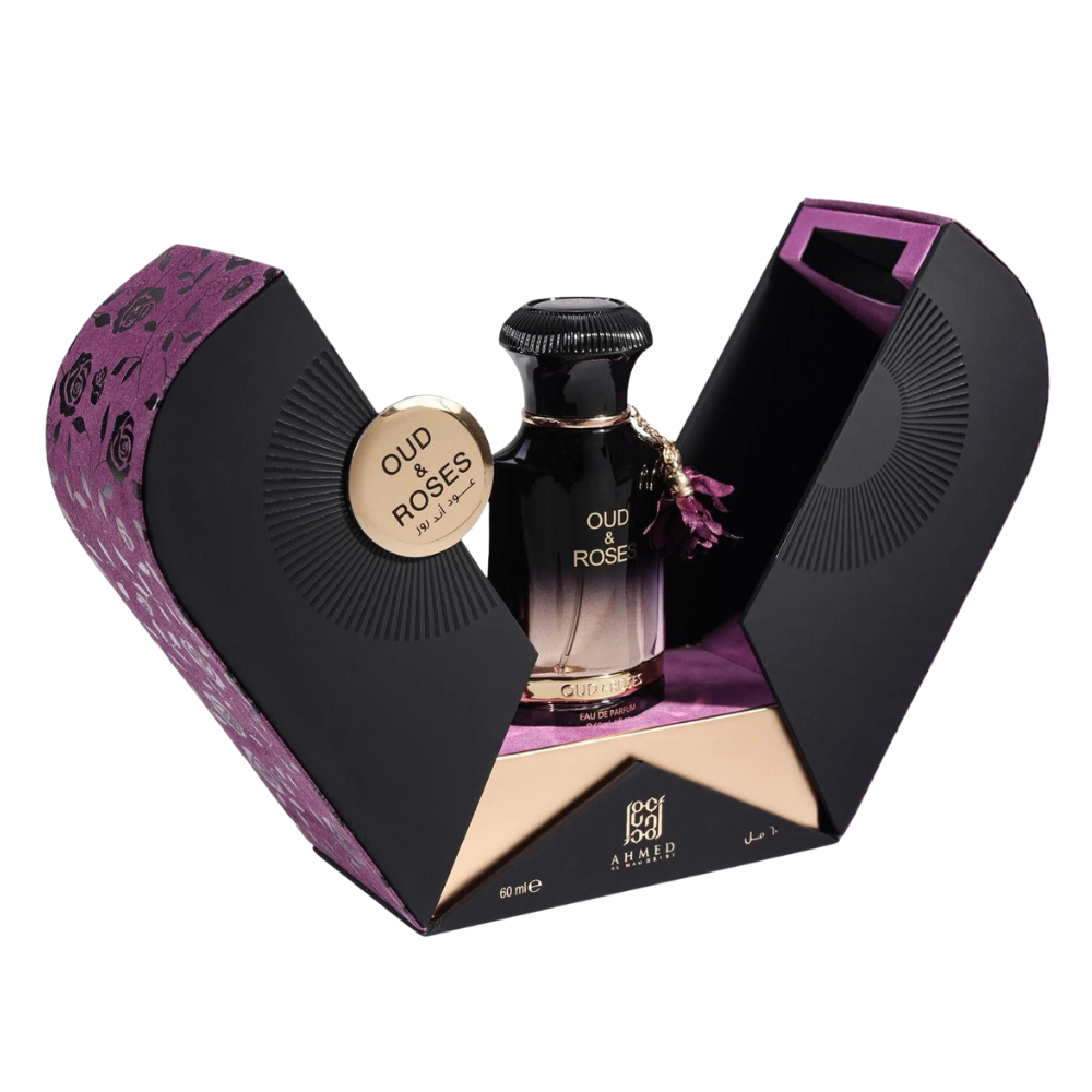Ahmed Al Maghribi Oud and Roses Eau De Parfum 60ML Spray