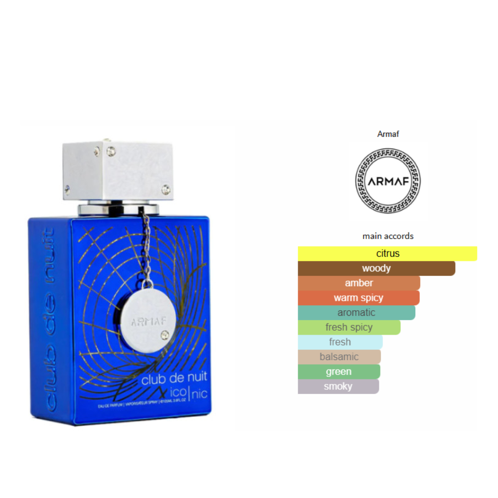 Armaf Club Nuit Iconic Eau de Parfum Spray for Men, 100ML