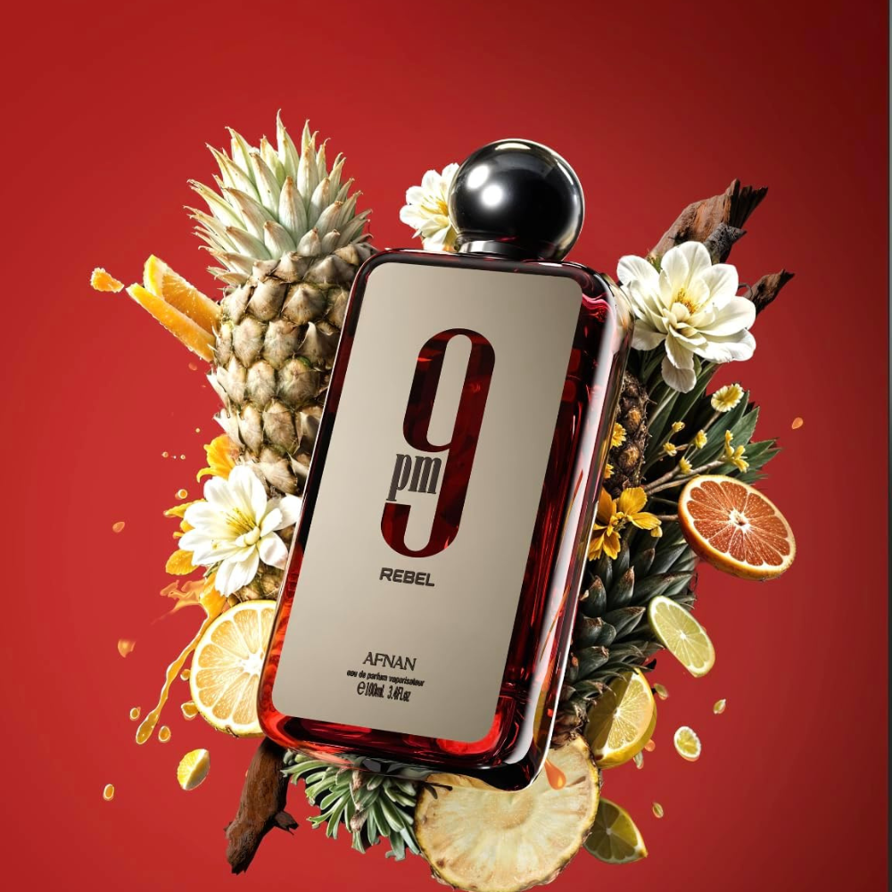 Afnan 9Pm Rebel Eau de Parfum Spray for Unisex, 100ML