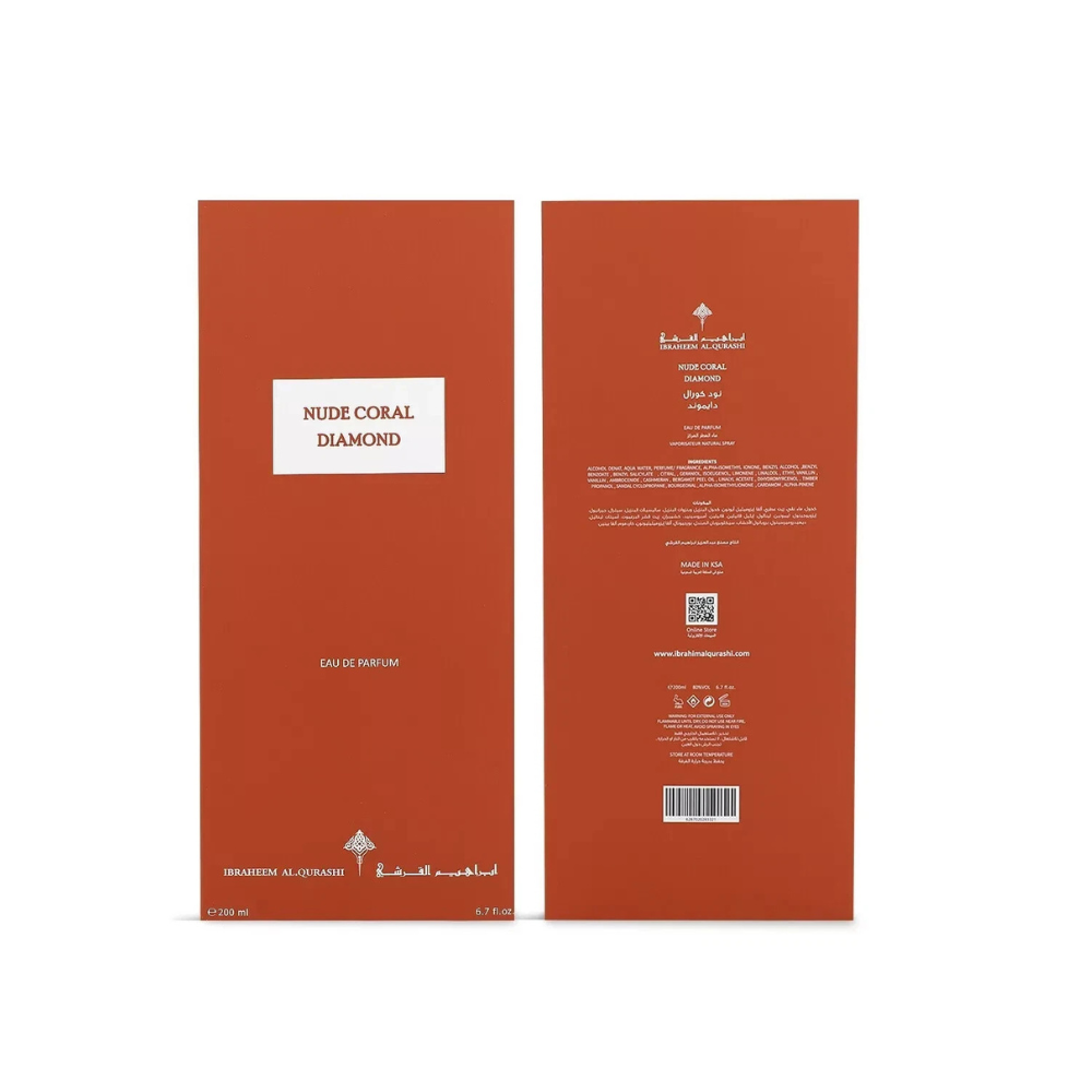 Ibrahim Al Qurashi Nude Coral Diamond Eau De Parfum 150ML