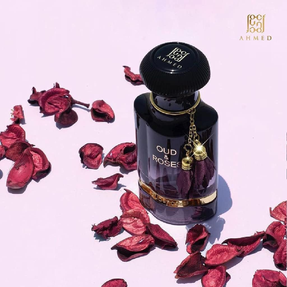 Ahmed Al Maghribi Oud and Roses Eau De Parfum 60ML Spray