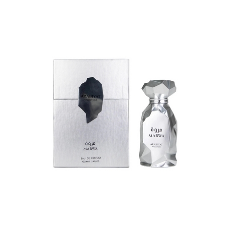 Marwa perfume bottle and packaging on a white background