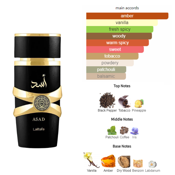 Lattafa Asad Men Eau De Parfum 100ML