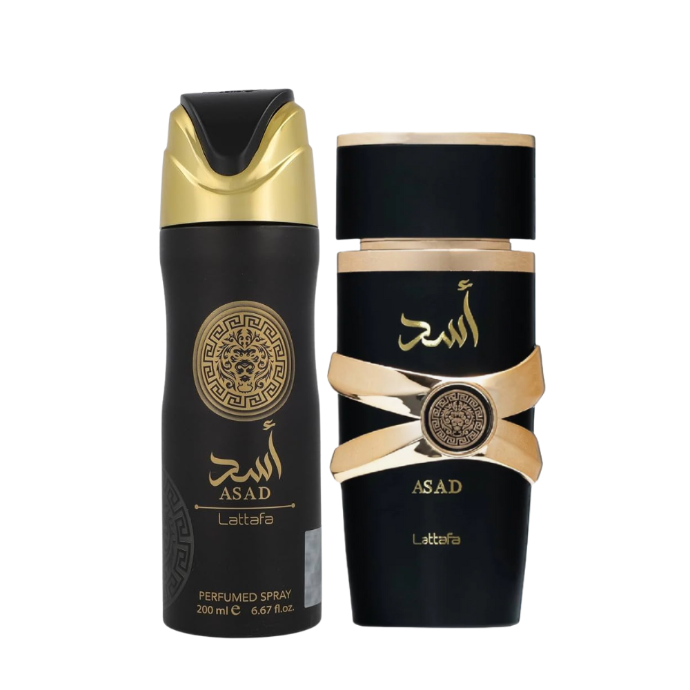 Lattafa Asad 2-Piece Fragrance & Body Spray Set