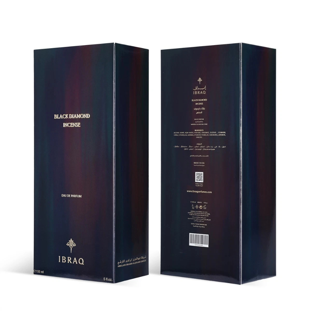 Ibrahim Al Qurashi Black Diamond Incense Eau de Parfum 150ml Spray