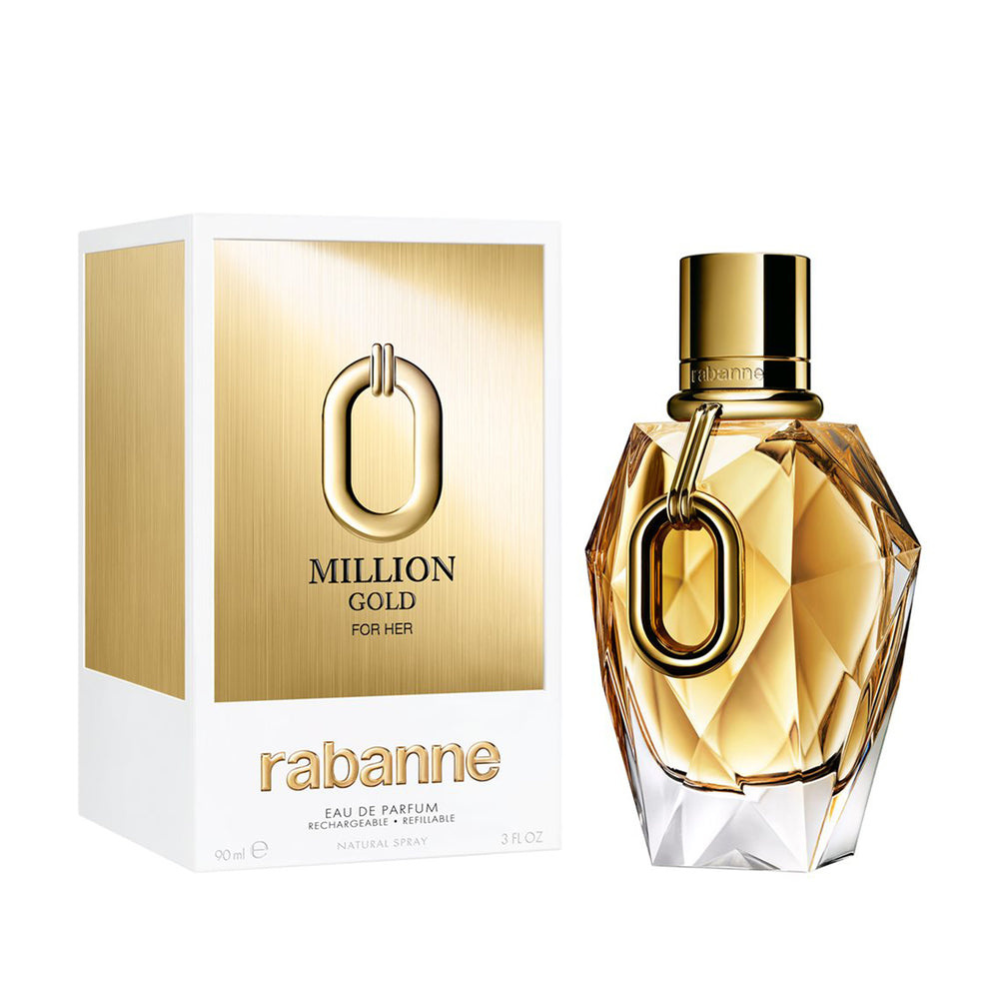 Paco Rabanne Million Gold For Her Eau de Parfum 90ml Refillable Spray