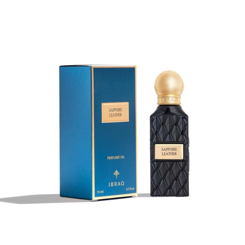 Ibrahim Al Qurashi Sapphire Leather 15ml Perfume Oil