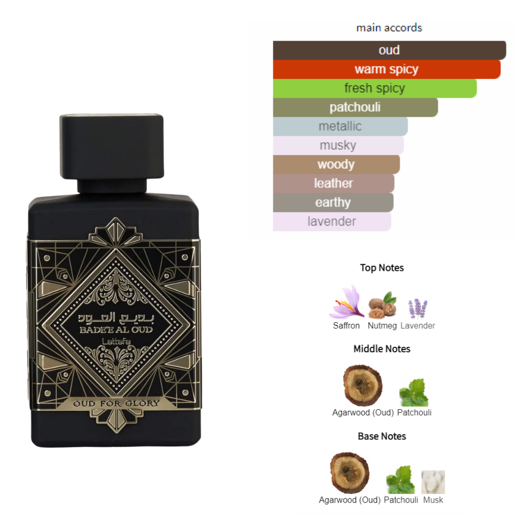 Lattafa Bade'e Al Oud Oud For Glory Eau de Parfum