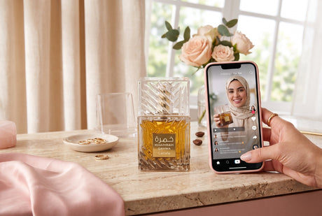 Influencer with Trending Lattafa perfume