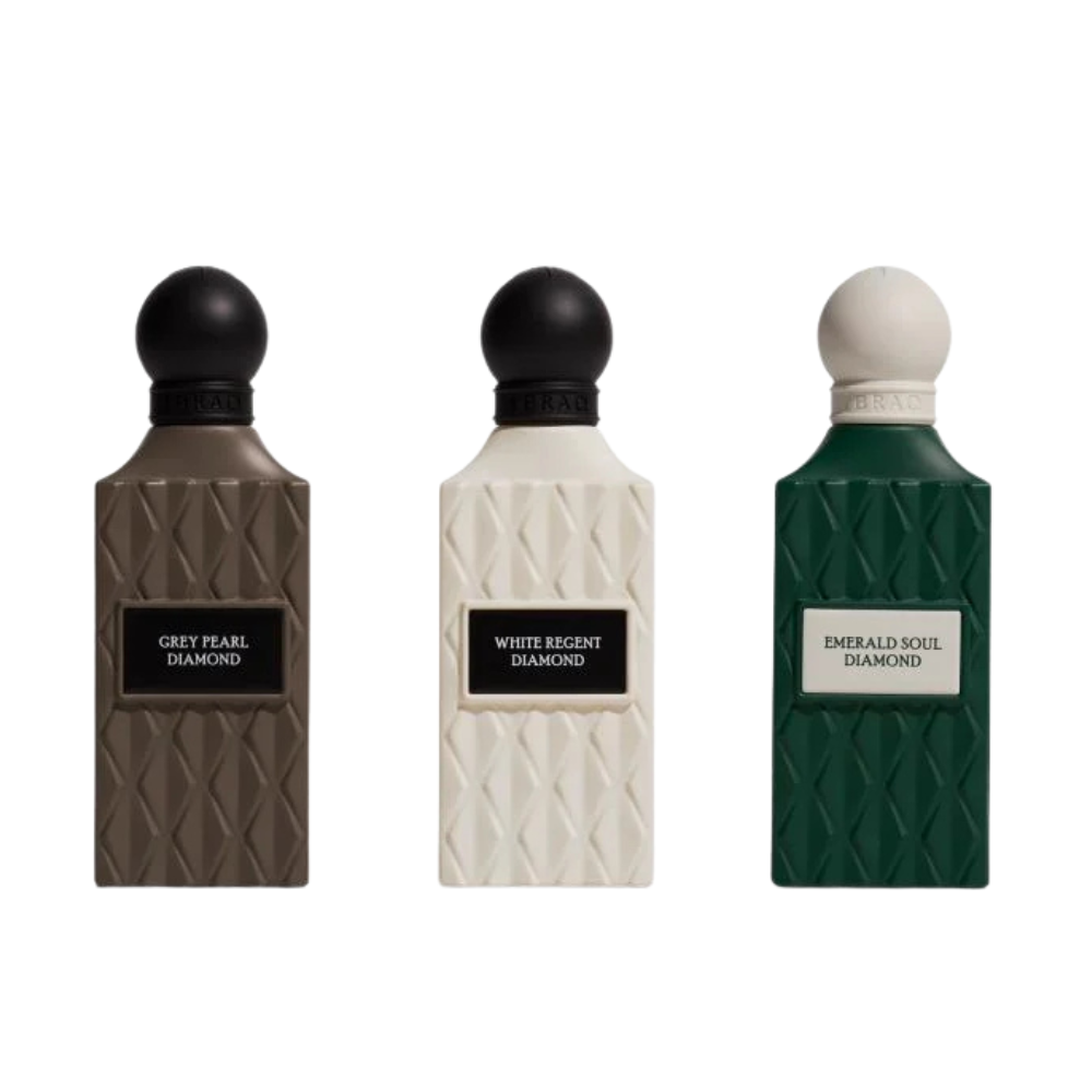 Ibrahim Al Qurashi Diamond Collection Grey Wish Set (75ml × 3)