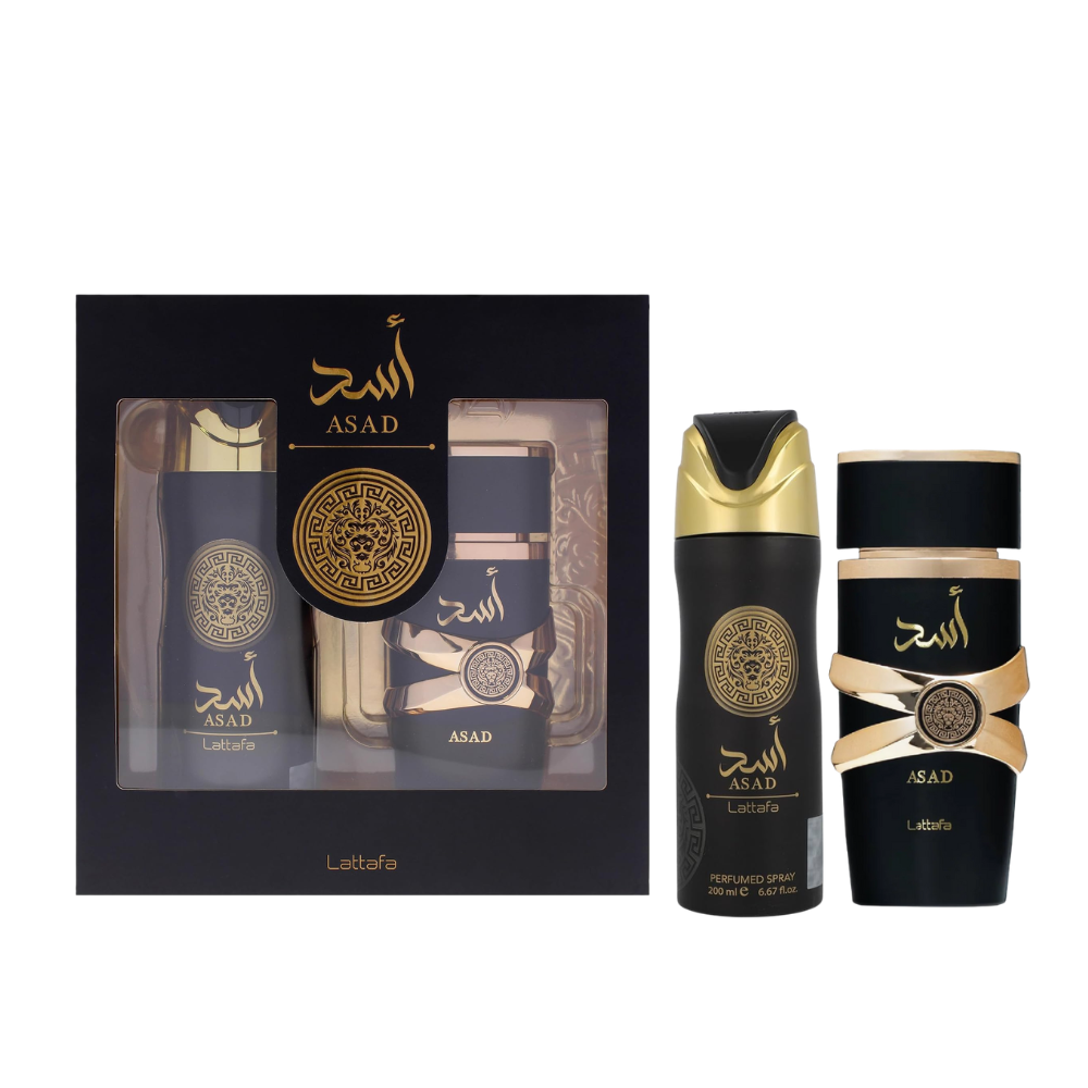 Lattafa Asad 2-Piece Fragrance & Body Spray Set