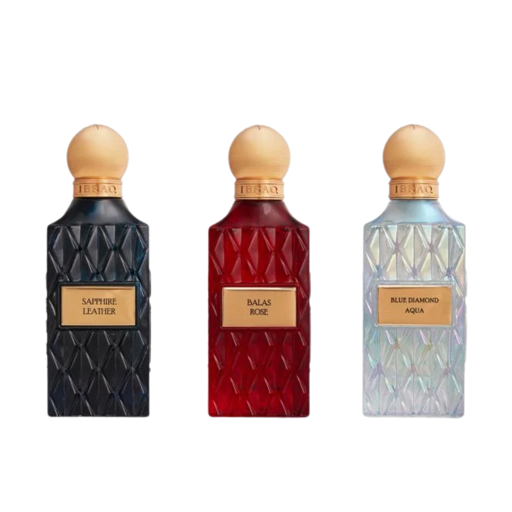Ibrahim Al Qurashi Diamond Collection Blue Wish Set (75ml × 3)