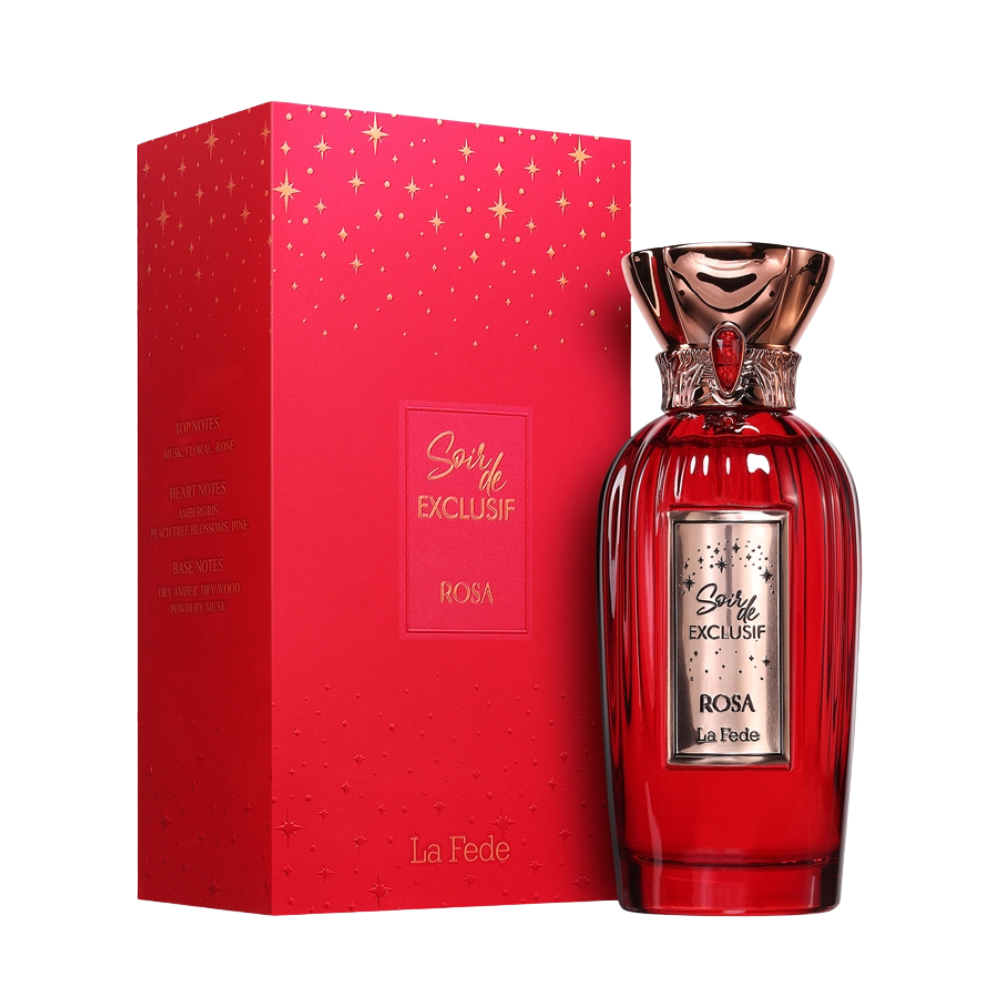 Khadlaj La Fede Soir de Exclusif Rosa Eau de Parfum 100ml Spray
