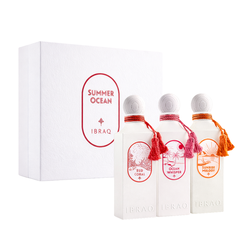 Ibrahim Al Qurashi Summer Ocean Collection (3 × 100ml Eau de Parfum)